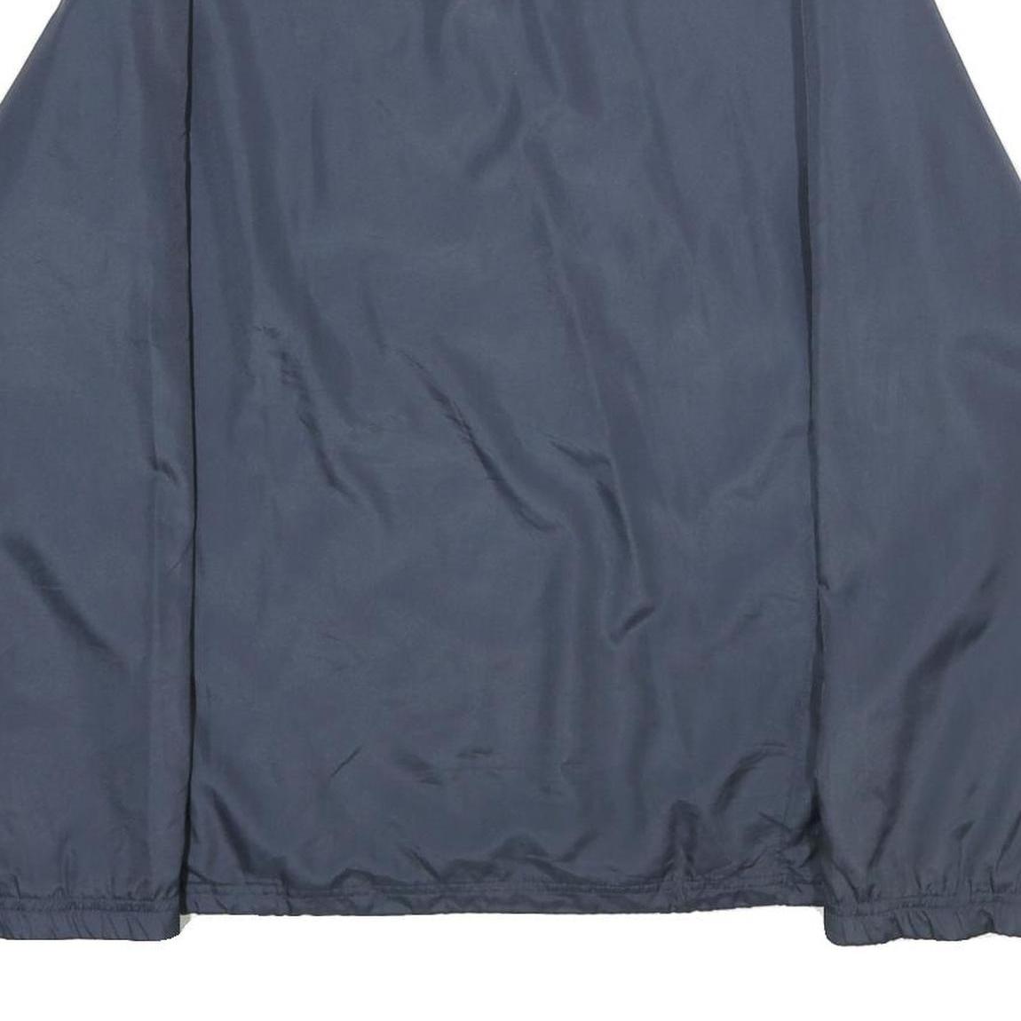 REEBOK Mens Navy Blue Jacket XL Polyester Plain Zip Closure Comfortable Casual