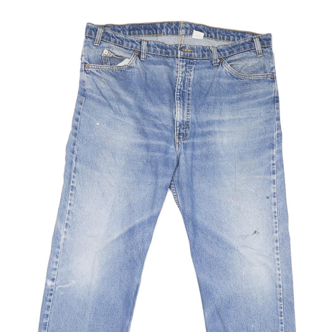 LEVI'S 505 Mens Jeans Blue Regular Straight Denim Medium W40 L30 Classic Fit Zip