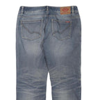 DICKIES Womens Regular Fit Blue Denim Jeans W34 L29 Zip Closure Casual