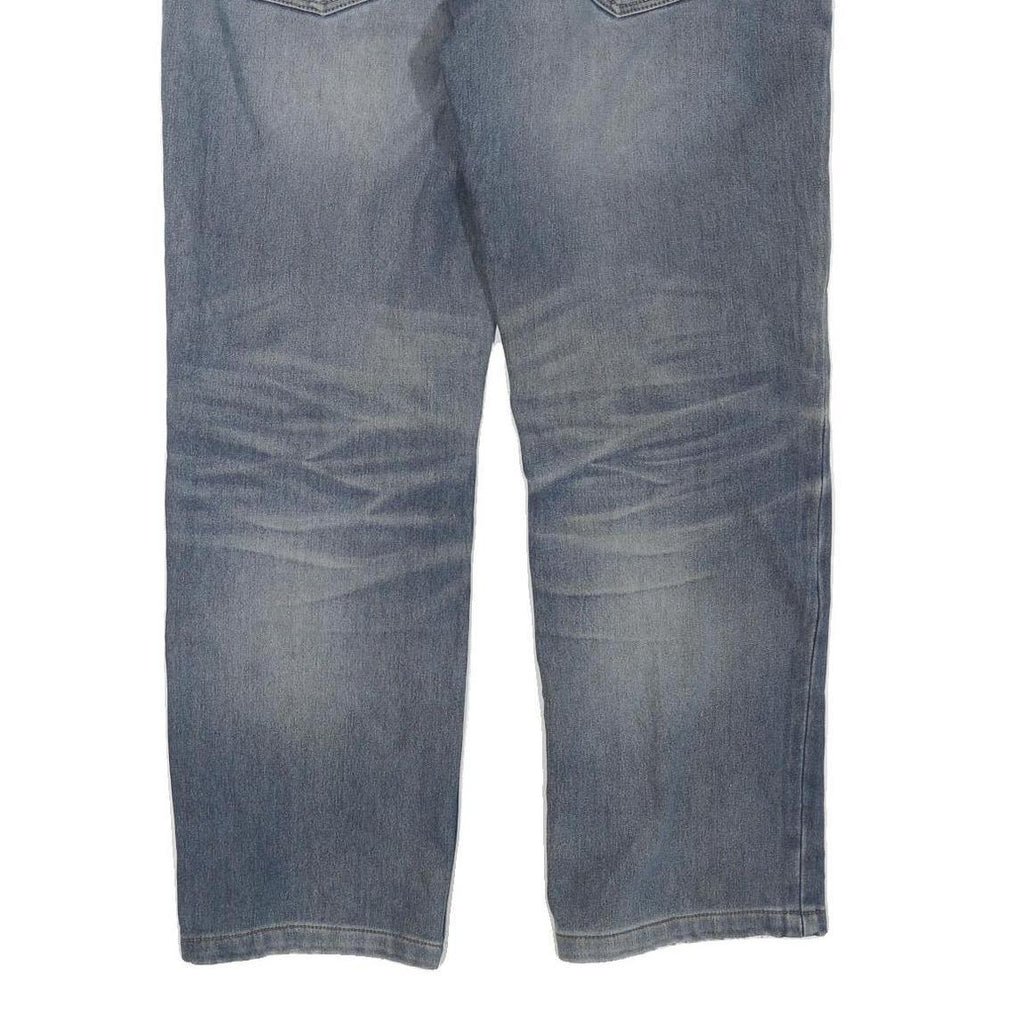 DICKIES Womens Regular Fit Blue Denim Jeans W34 L29 Zip Closure Casual