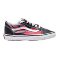 VANS Authentic Sneaker Trainers Black Leather Boys UK 3