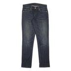 LEVI'S 513 Womens Jeans Blue Slim Straight Denim Medium W29 L30 Stylish Cotton