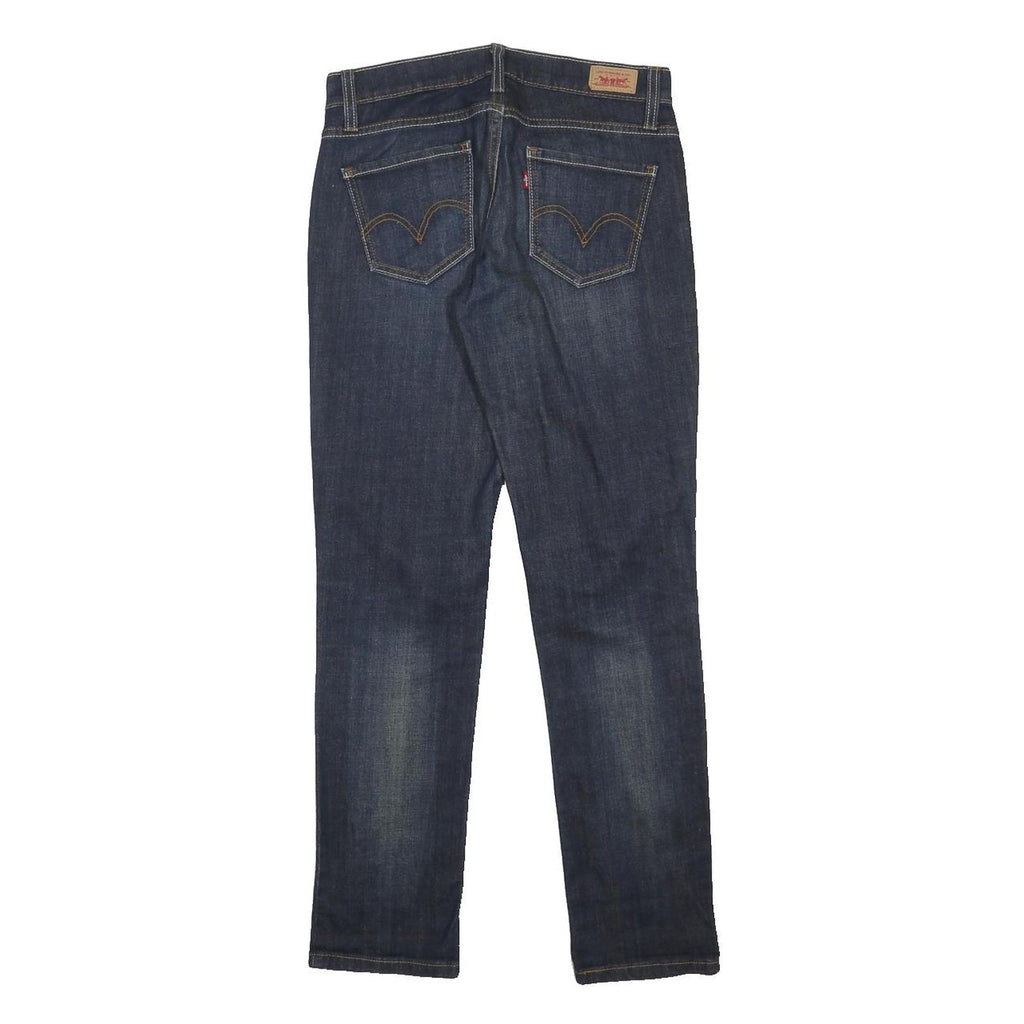 LEVI'S 513 Womens Jeans Blue Slim Straight Denim Medium W29 L30 Stylish Cotton