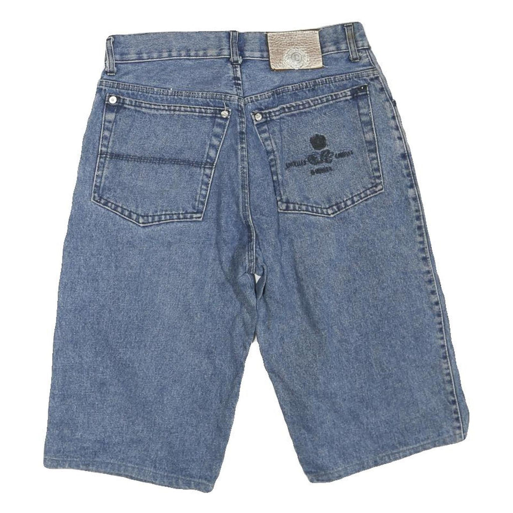 CONE COMPANY Mens Shorts Blue Denim Casual M W30 Cotton Blend Relaxed Fit