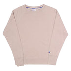 CHAMPION Mens Beige Crew Neck M Casual Cotton Blend Pullover Sweatshirt Logo