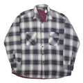 SPORTS AFIELD Mens Grey Brown Checked Shirt 2XL Cotton Blend Casual Lightweight