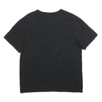 CHAMPION Mens Black Graphic T-Shirt M Short Sleeve Crew Neck Cotton Blend