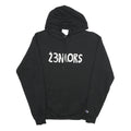 CHAMPION Mens Black 23MloRS Pullover Hoodie M Cotton Blend Casual