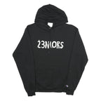 CHAMPION Mens Black 23MloRS Pullover Hoodie M Cotton Blend Casual