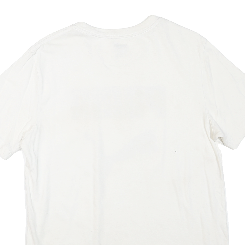 PUMA Mens White L Cotton Blend Graphic T-Shirt Short Sleeve Crew Neck Sport