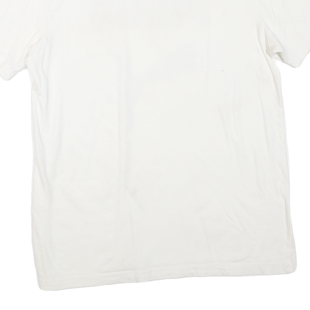 PUMA Mens White L Cotton Blend Graphic T-Shirt Short Sleeve Crew Neck Sport