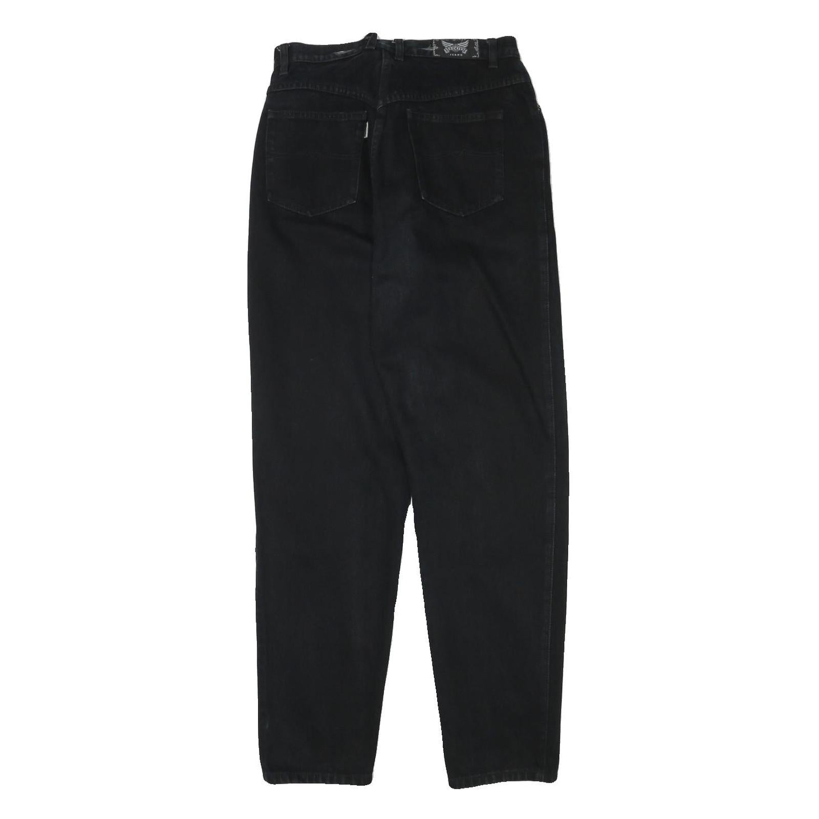 TEDDYS Womens Black Relaxed Straight Denim Medium W27 L31 Comfortable Fit Jeans