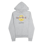HARD ROCK CAFE Mens Grey Hoodie S Santiago Logo Cotton Casual Pullover