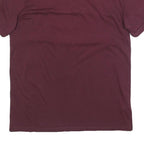 FRED PERRY Mens Maroon Classic T-Shirt S Short Sleeve Crew Neck Logo Print