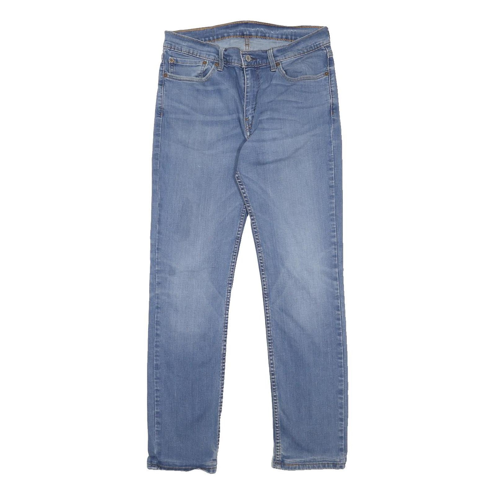 LEVI'S 511 Mens Slim Light Blue Denim Jeans W32 L30 Cotton Blend Zip Slim Fit
