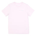 NIKE Womens Pink T-Shirt S Short Sleeve Crew Neck S Logo Cotton Blend