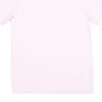 NIKE Womens Pink T-Shirt S Short Sleeve Crew Neck S Logo Cotton Blend