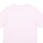 NIKE Womens Pink T-Shirt S Short Sleeve Crew Neck S Logo Cotton Blend