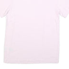 NIKE Womens Pink T-Shirt S Short Sleeve Crew Neck S Logo Cotton Blend