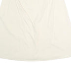 PIZZA SEMPIONE Womens White Cotton Blend A-Line Knee Length Skirt XL Zipper