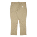 SPORT ESSENTIAL Mens Cotton Blend Beige Regular Fit Trousers W37 L30 Casual Zip