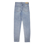 & DENIM Womens Slim Light Blue Denim Jeans W24 L27 Skinny Fit Zip Closure