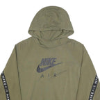 NIKE Womens Green Hoodie XL Nike Air Pullover Cotton Blend Casual Sweatshirt