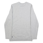 ADIDAS Mens Grey Crew Neck S Cotton Blend Pullover Sweatshirt Logo