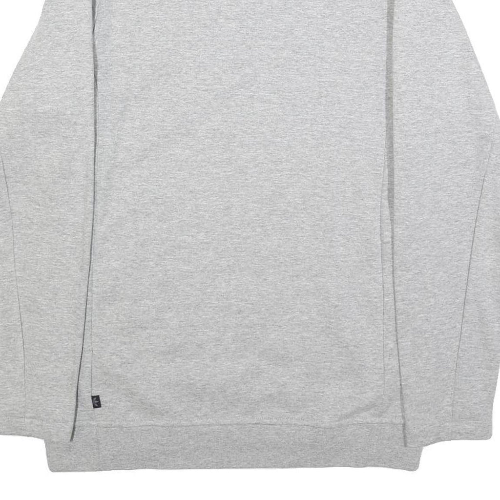 ADIDAS Mens Grey Crew Neck S Cotton Blend Pullover Sweatshirt Logo