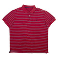 NAUTICA Mens Polo Shirt Red Striped XL