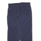 CARHARTT Mens Relaxed Navy Blue Cotton Blend Zip Trousers W40 L34 Workwear