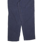CARHARTT Mens Relaxed Navy Blue Cotton Blend Zip Trousers W40 L34 Workwear