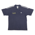 ADIDAS Mens Navy Blue University College Chichester Mens Rugby Club Short Sleeve