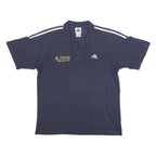 ADIDAS Mens Navy Blue University College Chichester Mens Rugby Club Short Sleeve