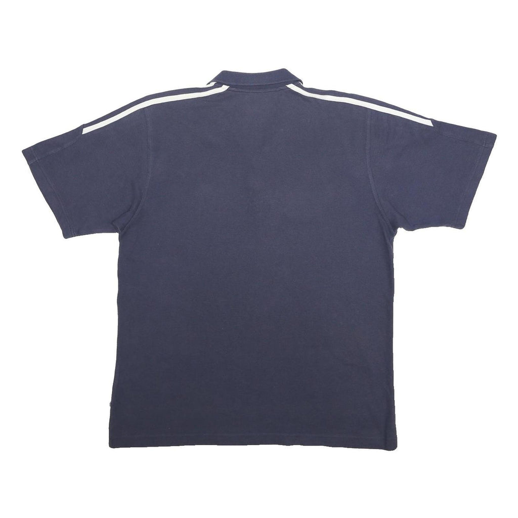ADIDAS Mens Navy Blue University College Chichester Mens Rugby Club Short Sleeve