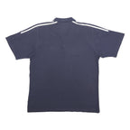 ADIDAS Mens Navy Blue University College Chichester Mens Rugby Club Short Sleeve