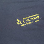 ADIDAS Mens Navy Blue University College Chichester Mens Rugby Club Short Sleeve