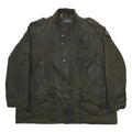BARBOUR Mens Green Classic Waxed Cotton Military Style Jacket L Cotton Utility