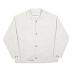 COLUMBIA Mens White Cotton Blend Button Jacket XL Plain Casual Outdoor Wear