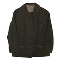 GRITEN Womens Black Suede Button Jacket XS Classic Regular Fit Plain Stylish