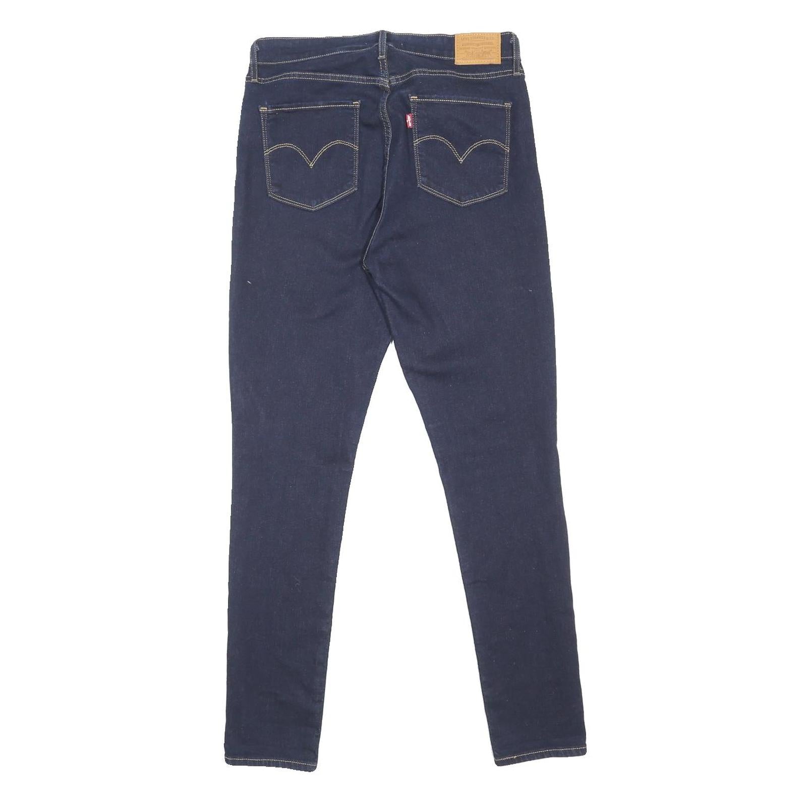 LEVI'S 721 BIG E Womens Jeans Blue Slim Skinny Denim W31 L30 Classic Cotton