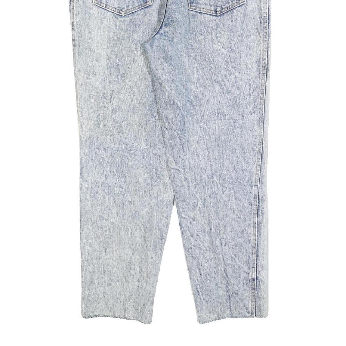 B&J Womens Jeans Blue Regular Straight Denim Light W30 L25 Cotton Blend Zip