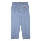 CARHARTT Mens Jeans Blue Relaxed Straight Denim Medium W36 L29 Workwear Casual