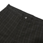 DICKIES Mens Black Check Casual Shorts L W36 Workwear Polyester Blend