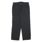 MAMMUT Lined Womens Black Relaxed Zip Trousers W34 L30 Outdoor Lightweight