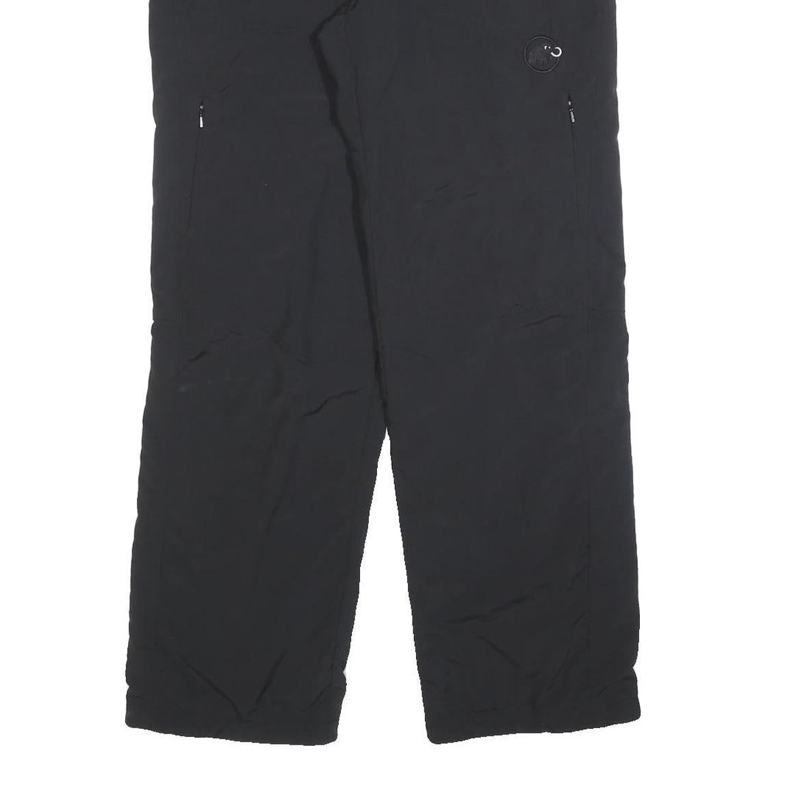 MAMMUT Lined Womens Black Relaxed Zip Trousers W34 L30 Outdoor Lightweight