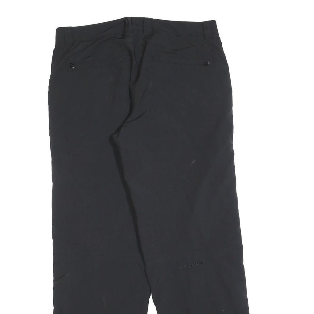 MAMMUT Lined Womens Black Relaxed Zip Trousers W34 L30 Outdoor Lightweight