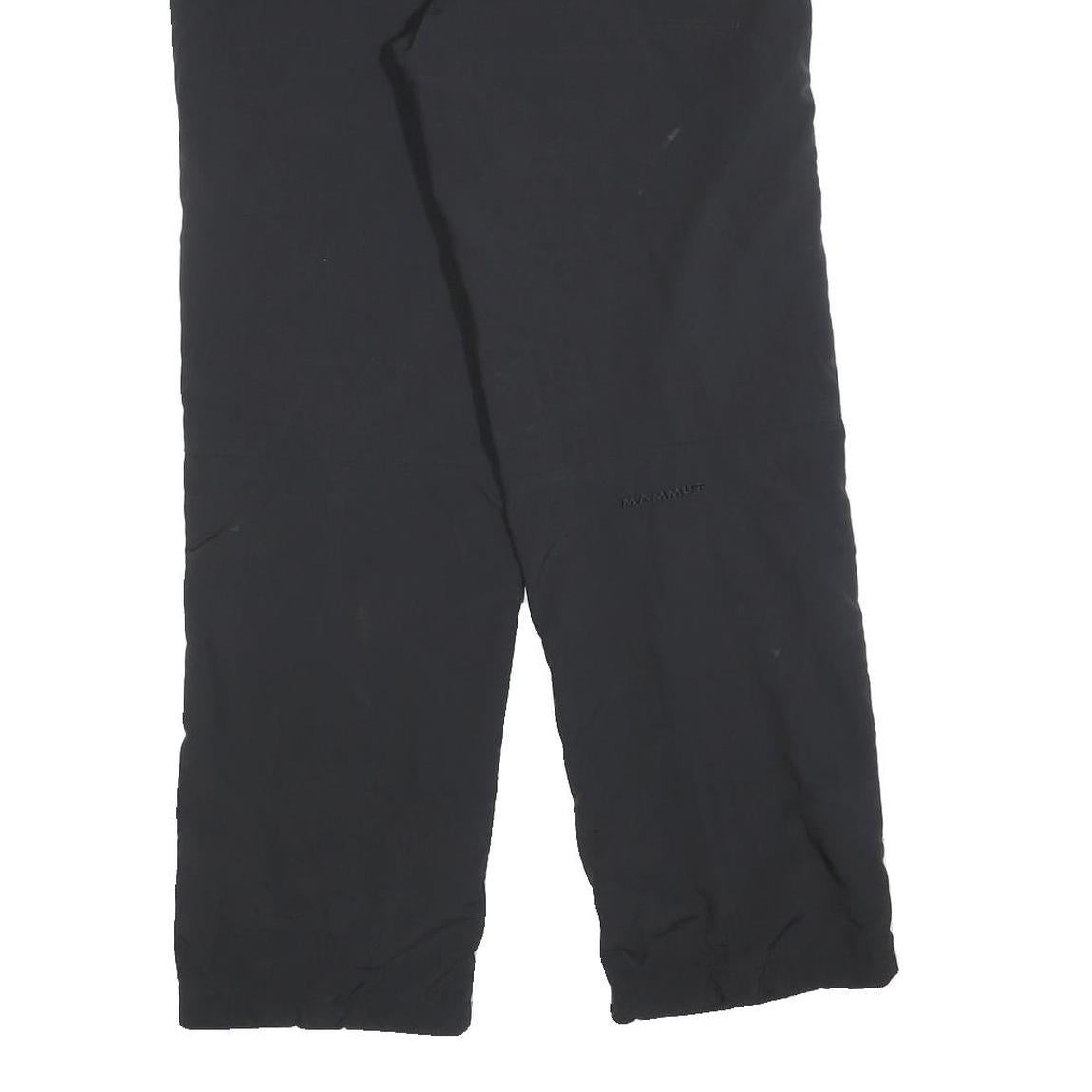 MAMMUT Lined Womens Black Relaxed Zip Trousers W34 L30 Outdoor Lightweight