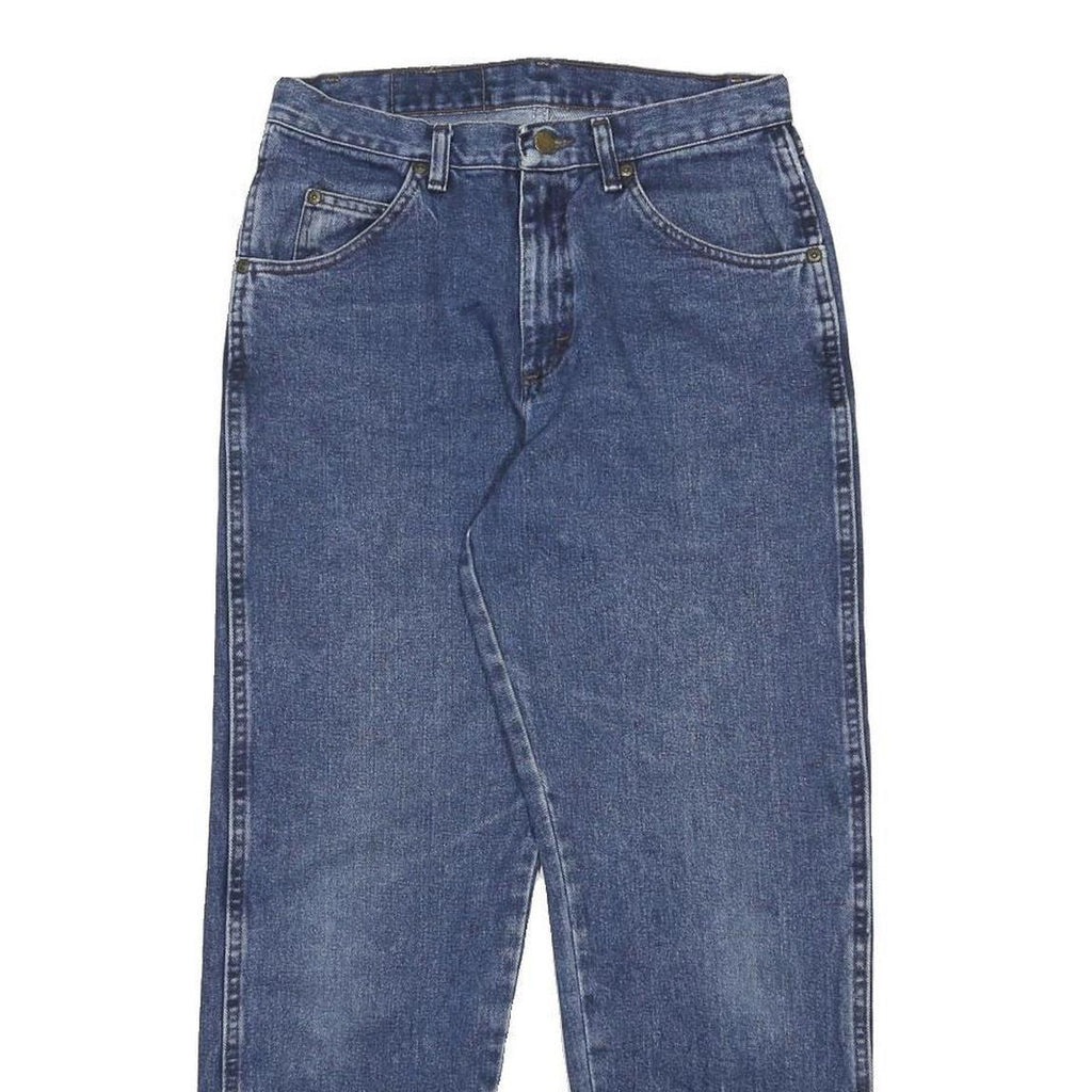 WRANGLER Womens Regular Fit Blue Denim Jeans W29 L28 Classic Cotton Zip
