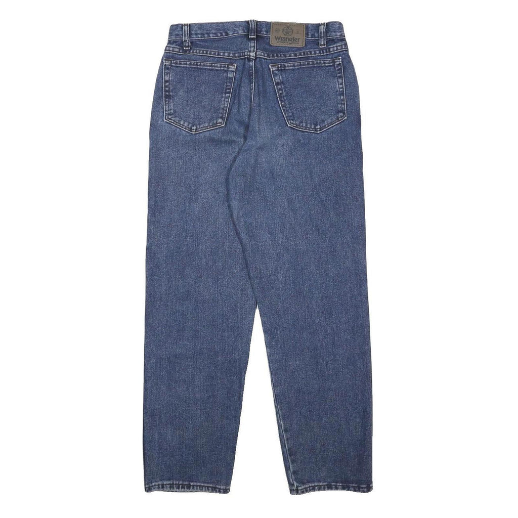 WRANGLER Womens Regular Fit Blue Denim Jeans W29 L28 Classic Cotton Zip